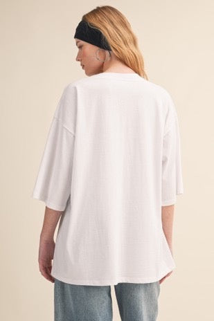 Oversized Womens 86 Sports T-Shirt, Relaxed Fit Graphic Tee, Casual gym shirt