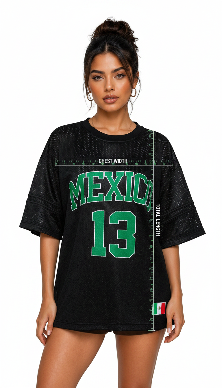 Oversized Mesh Mexico Jersey