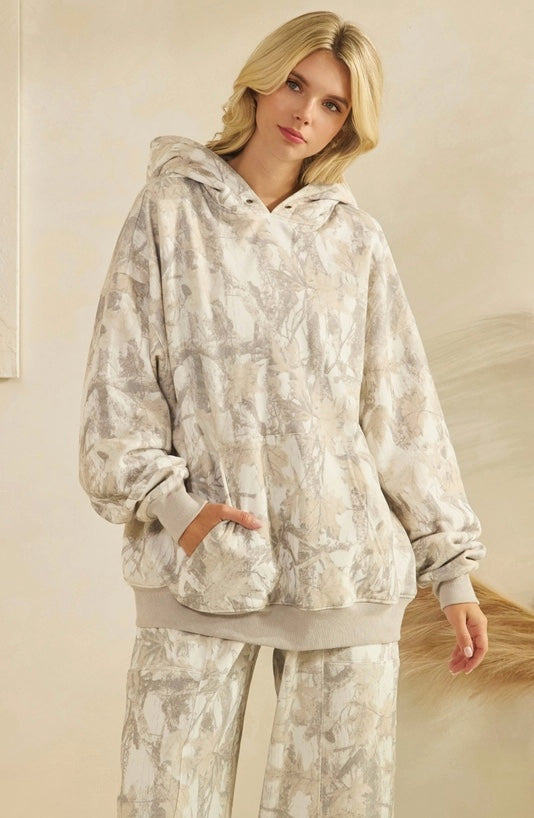 Oversized Camo Hoodie