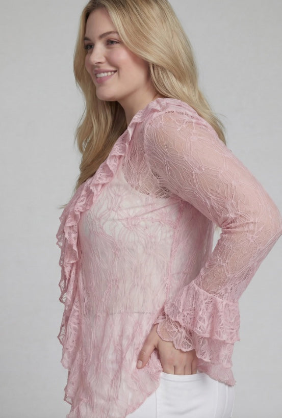 Lace Cardigan Shirt
