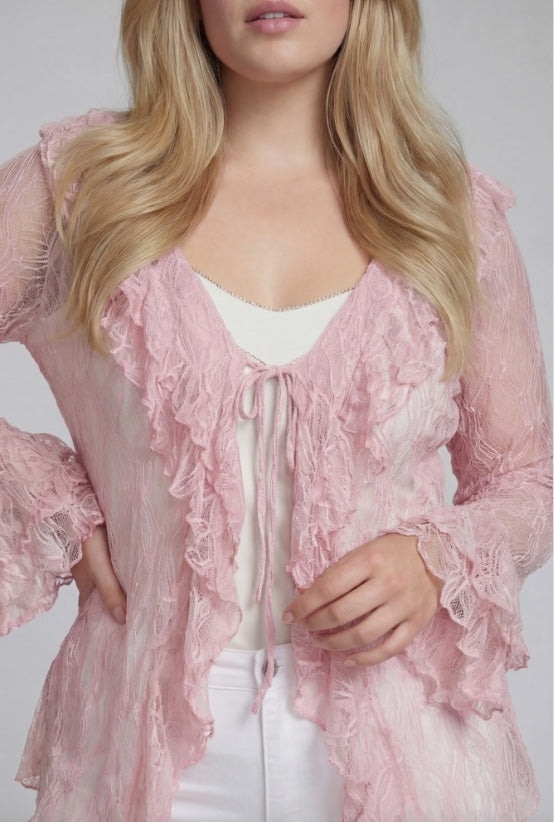 Lace Cardigan Shirt
