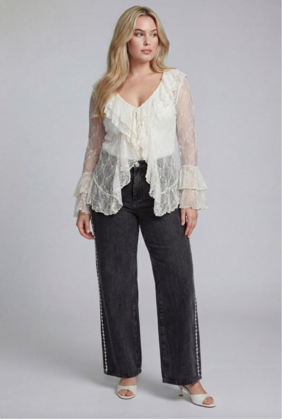 Lace Cardigan Shirt