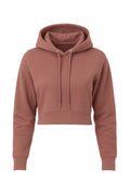 Crop Hoodie-Mauve