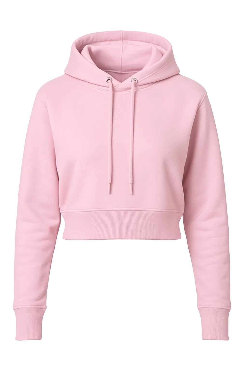 Crop Hoodie-Pink