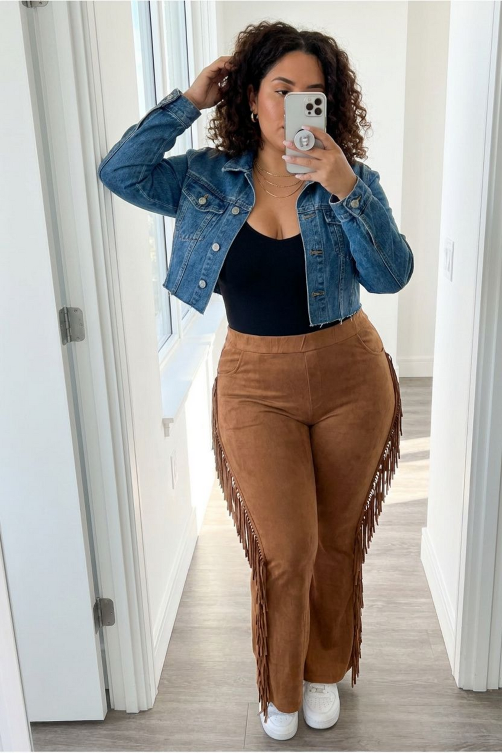 Boho Fringe Flare Pants – Western Festival Cowgirl Style