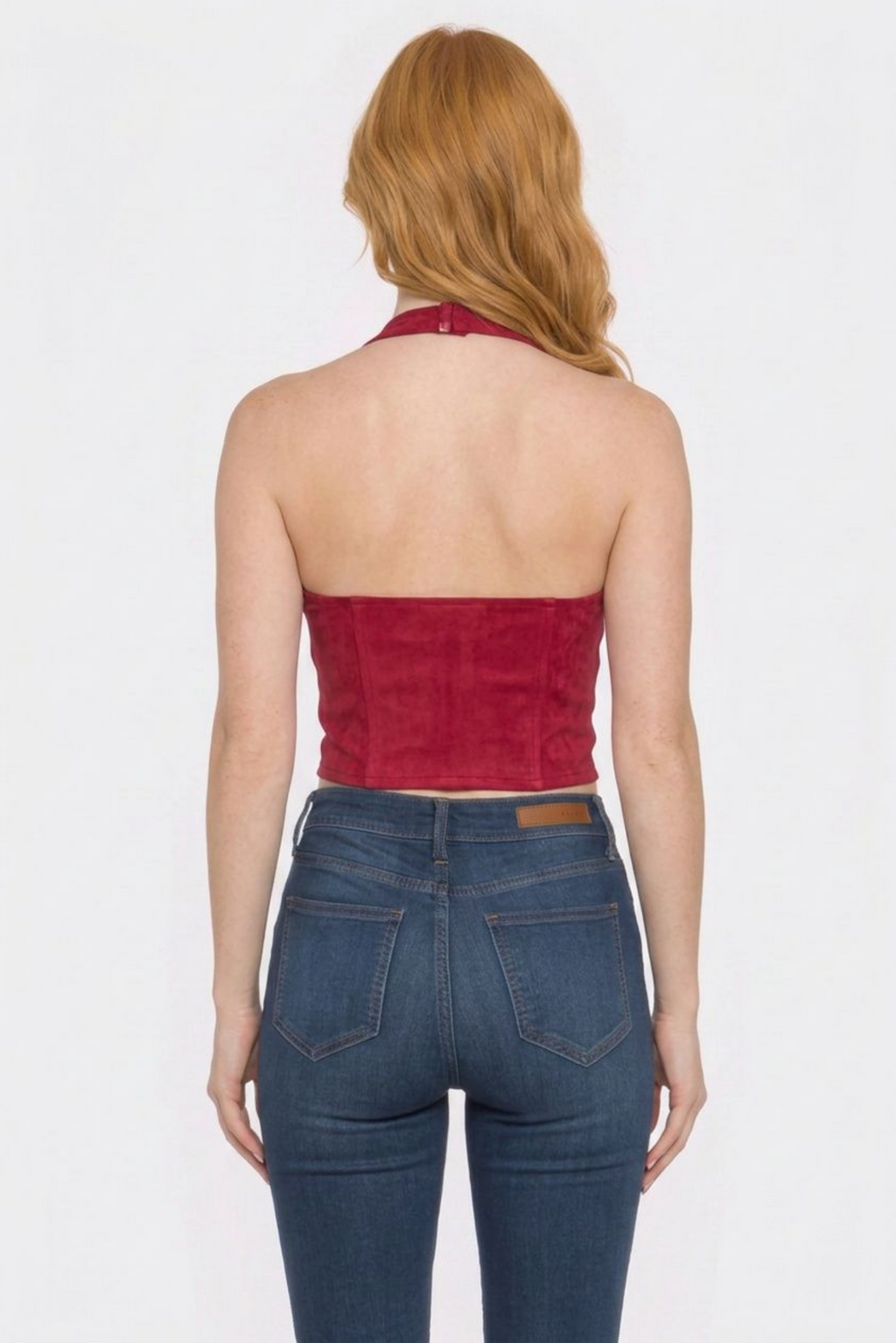 Lace Up Corset Bustier, Western Renaissance Top with Tie Back Closure