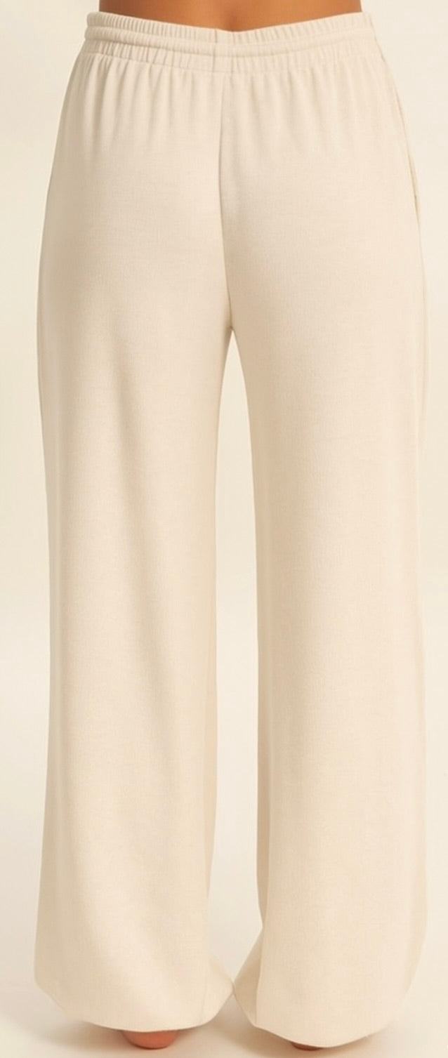 Jogger Sweatpants-Cream